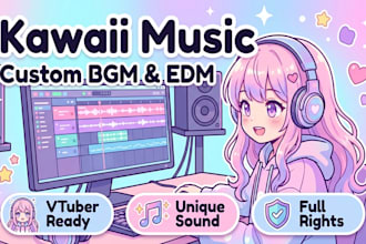 produce professional lofi hip hop kawaii edm and chill beats with full rights