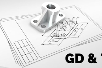 design cnc manufacturing drawing with gd and t, tolerance for production