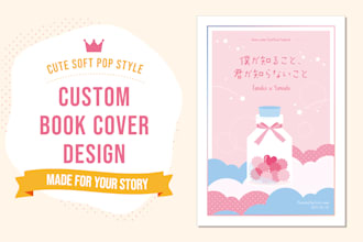 design a custom book cover for your novel or zine