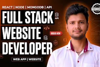 develop a responsive react node js website with API integration