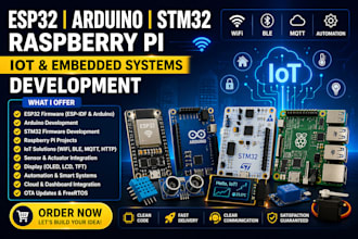 do esp32 esp idf iot firmware arduino stm32 raspberry pi development sensors