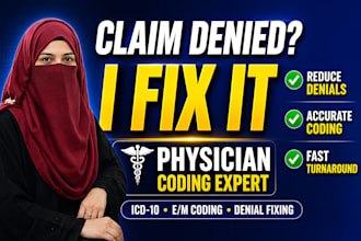 fix denied claims with expert icd 10 and e m coding as a physician