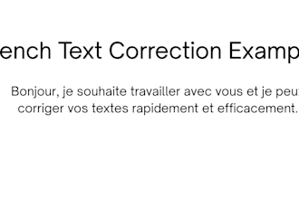 proofread and correct your french texts professionally