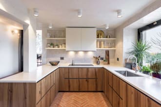 design kitchen cabinet wardrobe and bathroom vanity with 3d rendering