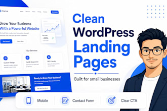 build a clean wordpress landing page for your business