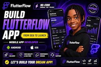 build flutterflow app, flutter flow, mobile app developer, flutter app developer
