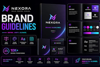 do logo design and brand identity guidelines, branding kit