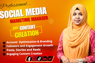 professional social media marketing manager and content creator