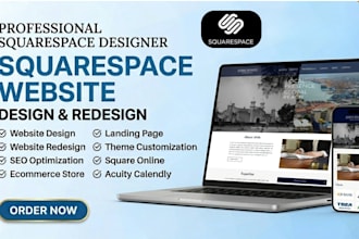 design and develop squarespace website