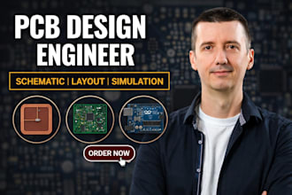 design multilayer pcb, custom pcb design, circuit schematic, pcb layout, gerber