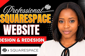 build squrespace website design or redesign squarespace website
