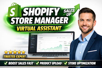 be your shopify virtual assistant shopify va store manager boost shopify sales