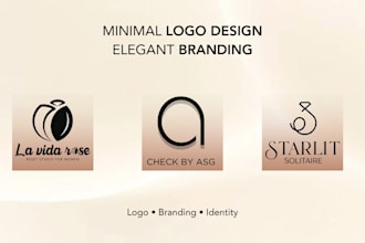 design a minimal and elegant brand identity for your business