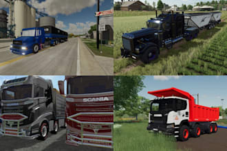develop custom ats, ets2, truck simulator mods, farm simulator, fs22, fs25 track