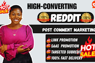 do organic reddit SEO post and comment thread for ecommerce store promotion