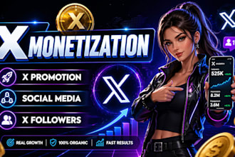 twitter x marketing organic growth monetization real followers fast growth