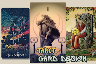 design custom trading tarot board tcg zodiac oracle card game
