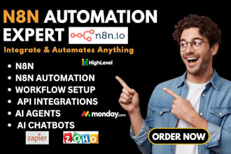 develop custom n8n workflow automation and smart ai agents for businesses