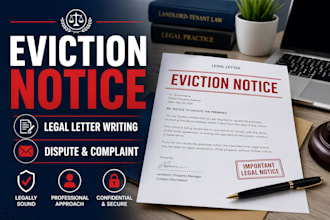 draft and review eviction notice, complaint letter and contract dispute letter
