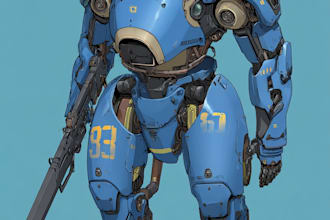 draw high quality mecha concepts