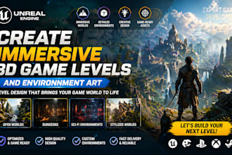 create immersive 3d game levels and environment art level design