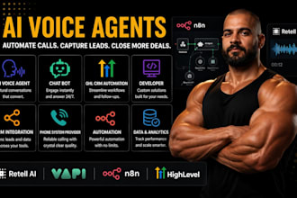 resellable ai voice agent, receptionist, livekit, retell, n8n, make automation