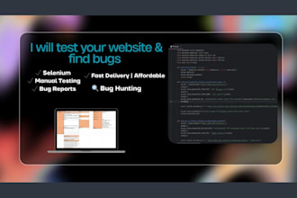 provide QA testing support and excel data analysis