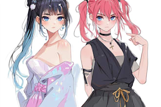 draw custom anime pfp, oc or fanart