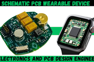 design pcb wearable board electronics health, smartwatch, fitness tracker device