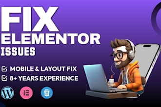 fix elementor layout and mobile responsiveness issues in wordpress