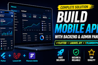 build a flutter mobile app with backend laravel