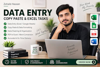 accurate data entry and PDF to excel conversion