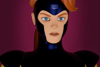 create a high quality stylized 3d character model