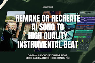 remake or recreate ai song to high quality instrumen beat