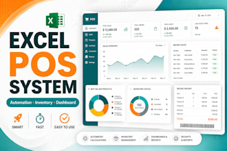 create excel pos system with automation, dashboard and reporting
