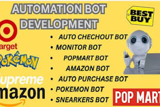 do auto purchase bot, shopping bot, target bot, auto buying bot, pokemon bot