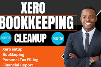 setup, cleanup, catchup your accounting bookkeping and  reporting on xero