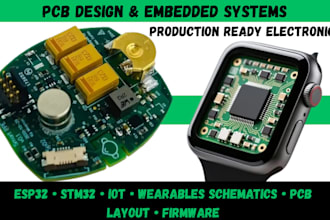 design wearable pcb, embedded firmware, iot electronics and flexible pcb