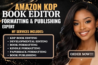 do amazon KDP book editing kindle paperback book formatting KDP book publishing