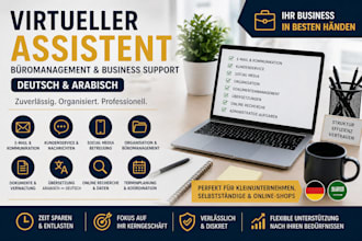 be your assistant for german and or arabic business tasks