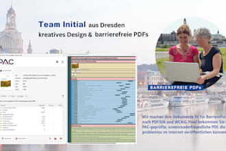 create accessible PDF, screenreader friendly, pac ready