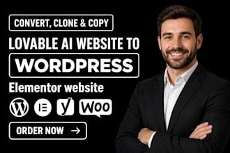 migrate lovable to wordpress, lovable ai to wordpress, clone lovable ai website