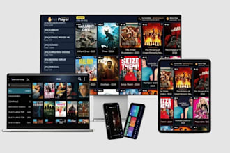 create a branded iptv app with control panel for smart TV