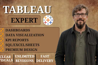 create interactive tableau dashboard with data visualization, business insights