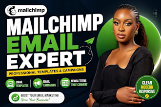 design mailchimp email marketing campaigns, email design