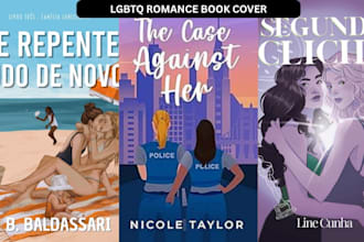design a stunning lgbtq gay romance book cover illustration