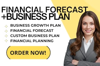 develop custom business plan and financial forecast for small business