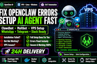 setup openclaw fix install clawdbot moltbot on vps server window linux hostinger