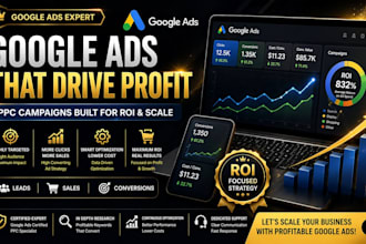 create and scale profitable google ads campaigns as your PPC expert