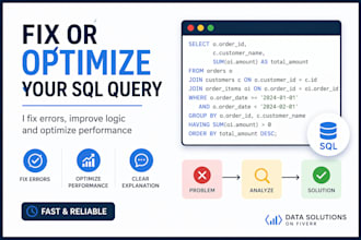 fix or optimize your sql query